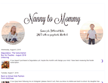 Tablet Screenshot of nannytomommy.com